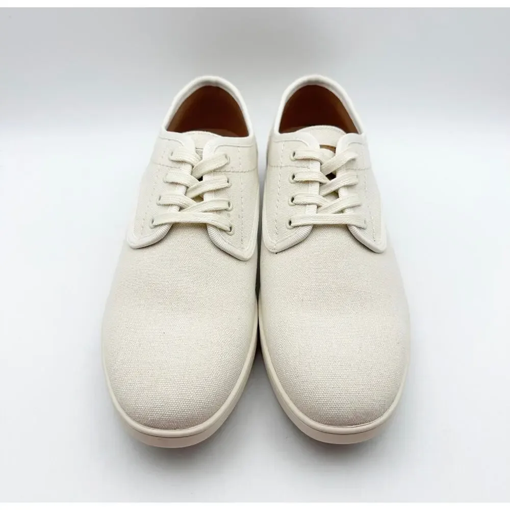 STEVE MADDEN Mens Fenta Casual Sneakers Size 10 M Cream White Fabric NIB